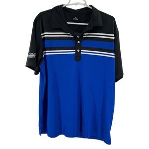 VUGA golf shirt men’s XL polo blue black outdoor spring summer golfing